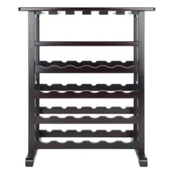Vinny Wine Rack Espresso Dark Espresso - Winsome -Living Space Shop GUEST 011da622 e871 4e9d 8116 a4fccea41f4e