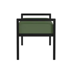Modern Metal Bench Loden Green Velvet - HomePop -Living Space Shop GUEST 021d1bf6 23be 4ac6 aae8 6bb07406678e