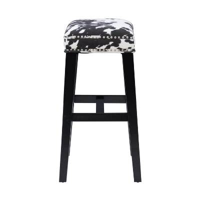 Walt Backless Barstool Wood - Linon 3 Walt Backless Barstool Wood - Linon - Image 3