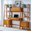 3pc Landon Desk And Bookcases Set Acorn - Crosley