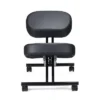 Jomeed Modern Height Adjustable Ergonomic Support Rolling Home Office Kneeling Desk Chair With 3 Inch Padded Angled Seat, Black
