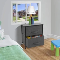 Sorbus Nightstand With Drawers For Home Bedroom Black -Living Space Shop GUEST 0822199e 548f 4baf afc5 ef4545124607