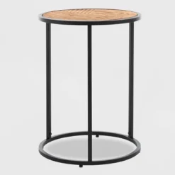 Wilson Round Side Table Carbon Black - ClickDecor -Living Space Shop GUEST 08450b95 b0c2 4ecb 8337 dc5610311733