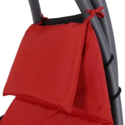 Sunnydaze Decor Sunnydaze Outdoor Hanging Chaise Floating Lounge Chair With Canopy Umbrella And Stand -Living Space Shop GUEST 085e9bb2 9289 4237 baca 1c23e35e28ca