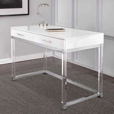 Everett Writing Desk White - Steve Silver Co. 1 Everett Writing Desk White - Steve Silver Co.