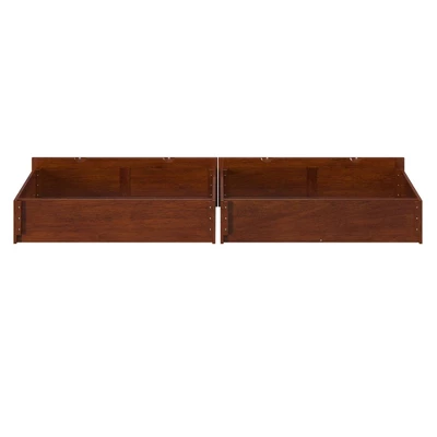 Set Of 2 Queen/King/Twin XL Drawers Walnut - AFI 4 Set Of 2 Queen/King/Twin XL Drawers Walnut - AFI - Image 4