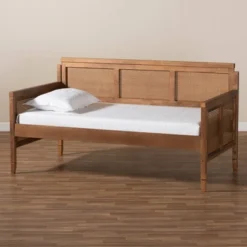 Twin Toveli Wood Daybed Ash Walnut - Baxton Studio -Living Space Shop GUEST 0a846a82 62eb 401b 9591 a7dc3ec64b14