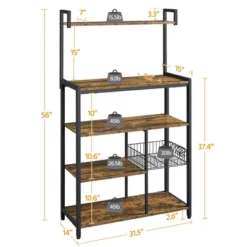 Yaheetech Utility Kitchen Storage Rack With 4 Shelves -Living Space Shop GUEST 0b3cfdc0 467a 44ea 93e3 99e5e53ac7c6