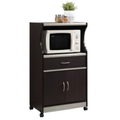 Microwave Kitchen Cart In Chocolate Gray - Hodedah 8 Microwave Kitchen Cart In Chocolate Gray - Hodedah -Living Space Shop GUEST 0bcf18aa e41e 4cc2 9e75 791dd8fedeb4