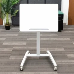 Stand Up Desk Store Pneumatic-Adjustable Tilt-Top Compact Standing Desk (White Frame/White Desktop, 28” Wide) -Living Space Shop GUEST 0bfd285e 5c9a 4f66 afd2 d386eb8383c3