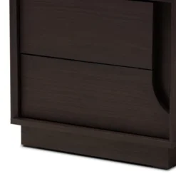 Larsine Finished 2 Drawer Nightstand Brown - Baxton Studio -Living Space Shop GUEST 0d516159 5136 4f21 a738 2f171fd66701