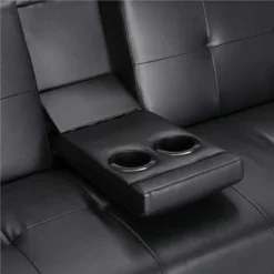 Yaheetech Convertible Faux Leather Sofa Bed Futon With Armrest -Living Space Shop GUEST 0d760525 ceb4 44fc 822a dd23461cbb55