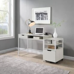 40" Contempo Desk With Drawer And Shelf White Oak - OSP Home Furnishings 10 40" Contempo Desk With Drawer And Shelf White Oak - OSP Home Furnishings -Living Space Shop GUEST 0ded00f2 dcd4 4979 b81f c15832125f13