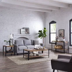 Modern Industrial Console Table Metal/Distressed Wood - Danya B. -Living Space Shop GUEST 0e5add38 318d 43c3 9d95 4d80d88a984f