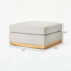Woodland Hills Modular Sectional Ottoman Light Gray - Threshold™ Designed With Studio McGee -Living Space Shop GUEST 0ed068aa 7686 4196 a244 18c08b84b454