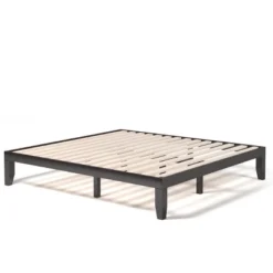 Costway King Size 14'' Wooden Bed Frame Mattress Platform Wood Slats Support EspressoNatural -Living Space Shop GUEST 0fadaa12 bf8a 43db 8307 32090d3be658