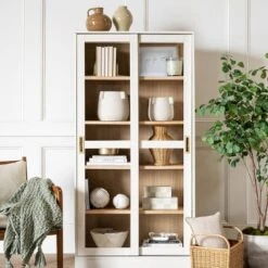 72" Promontory Cabinet With Sliding Doors - Threshold™ Designed With Studio McGee -Living Space Shop GUEST 123e42a0 83f1 4a74 b01e b843c1da7645