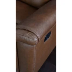 Gilbert Leather Manual Reclining Loveseat Brown - Abbyson Living -Living Space Shop GUEST 12be6914 5a6d 4bf2 98d9 80d50e41c09b