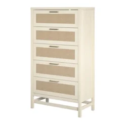 Latta 5 Drawer Dresser Ivory Oak/Faux Rattan - Room & Joy 13 Latta 5 Drawer Dresser Ivory Oak/Faux Rattan - Room & Joy -Living Space Shop GUEST 12d1f1b9 da5e 45dc 807b fa949ab6d665