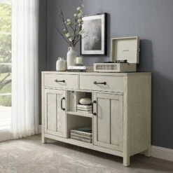 Roots Sideboard Whitewash - Crosley -Living Space Shop GUEST 1335d207 51b8 4999 9e00 65f47a15321c