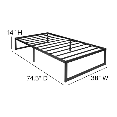 Emma And Oliver 14" Platform Bed Frame & 10" Mattress In A Box - No Box Spring Required 6 Emma And Oliver 14" Platform Bed Frame & 10" Mattress In A Box - No Box Spring Required - Image 6