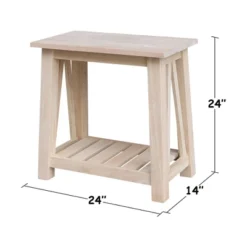 Surrey Side Table Unfinished - International Concepts -Living Space Shop GUEST 13556624 ae07 4407 a7e2 e443cd720742