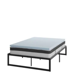 Flash Furniture 14 Inch Metal Platform Bed Frame With 10 Inch Pocket Spring Mattress In A Box And 2 Inch Cool Gel Memory Foam Topper 30 Flash Furniture 14 Inch Metal Platform Bed Frame With 10 Inch Pocket Spring Mattress In A Box And 2 Inch Cool Gel Memory Foam Topper -Living Space Shop GUEST 148a16bc db64 4002 b38f aafe4f4d8616