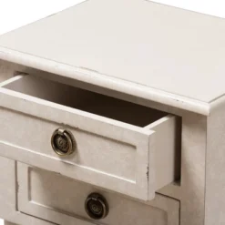 Lenore Country Cottage Farmhouse 2 Drawer Nightstand White - Baxton Studio 13 Lenore Country Cottage Farmhouse 2 Drawer Nightstand White - Baxton Studio -Living Space Shop GUEST 16c99834 e95c 498e 8d80 dcddf9d924af