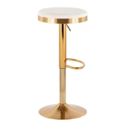 Set Of 2 Dakota Glam Adjustable Barstools - LumiSource -Living Space Shop GUEST 1747e6fe 3d7e 4923 9d2e baf2203e15b6