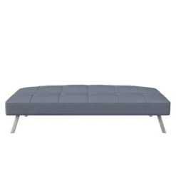 Colette Convertible Futon Sofa Bed Light Gray - Serta
