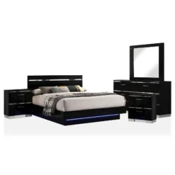 5pc Cavatao Bedroom Set With Led Light Black/Chrome - MiBasics 7 5pc Cavatao Bedroom Set With Led Light Black/Chrome - MiBasics -Living Space Shop GUEST 17ff0899 2465 4c3d a381 b2d97dd8a16c