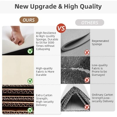 Lanna 76"Wide Vegan Leather Modern Style Convertible Futon Sofa Bed For Living Room Guest Bedroom | ARTFUL LIVING DESIGN 6 Lanna 76"Wide Vegan Leather Modern Style Convertible Futon Sofa Bed For Living Room Guest Bedroom | ARTFUL LIVING DESIGN - Image 6