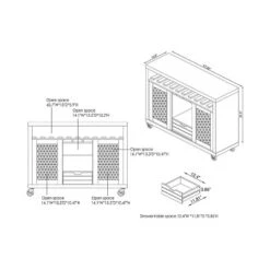 Iohomes Willis Industrial Dining Buffet Distressed Walnut - HOMES: Inside + Out -Living Space Shop GUEST 183aa309 9114 4ddd 81c9 01521f3283a0