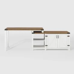 Farmhouse Rustic L Shaped Desk With Storage - Saracina Home -Living Space Shop GUEST 186f8f41 00fb 46ba 88b0 d09ffc838848