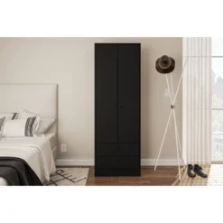Denmark 2 Door And 2 Drawer Wardrobe - Polifurniture -Living Space Shop GUEST 19f37f30 4e54 4970 8413 4def1fd3c33e
