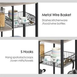 Yaheetech 4-Tier 55" Kitchen Baker's Rack With Power Outlet -Living Space Shop GUEST 1ae88d52 0df8 44af 9ab5 9890b07d9adb