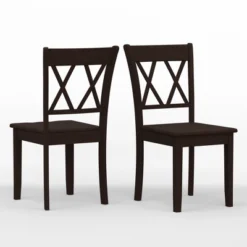 Glenwillow Home 48" Wood Dining Table + Double X-Back Dining Chairs Dining Set (3-Piece Or 5-Piece Set) 14 Glenwillow Home 48" Wood Dining Table + Double X-Back Dining Chairs Dining Set (3-Piece Or 5-Piece Set) -Living Space Shop GUEST 1b36fa82 6fa7 4102 a6e9 46b14bd98076