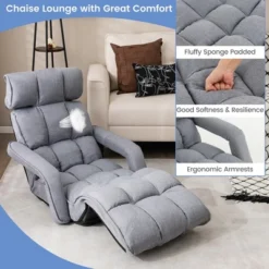 Costway 6-Position Adjustable Floor Chair For Adults Foldable Lazy Sofa For Living Room 14 Costway 6-Position Adjustable Floor Chair For Adults Foldable Lazy Sofa For Living Room -Living Space Shop GUEST 1cb2b17d 7fa7 480c beee bd7bcf35064b