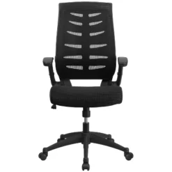 Emma And Oliver High Back Black Mesh Swivel Ergonomic Office Chair With Adjustable Flip-Up Arms -Living Space Shop GUEST 1ce91668 7089 4a0e 8b55 f3f2c8b2ed5e