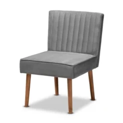 Alvis Velvet Upholstered And Wood Dining Chair - Baxton Studio 21 Alvis Velvet Upholstered And Wood Dining Chair - Baxton Studio -Living Space Shop GUEST 1e15ae06 2bd7 4474 96ca 176a4ba0b982