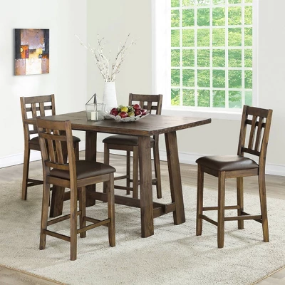 24" Set Of 2 Saranac Counter Height Barstools Mocha - Steve Silver 3 24" Set Of 2 Saranac Counter Height Barstools Mocha - Steve Silver - Image 3