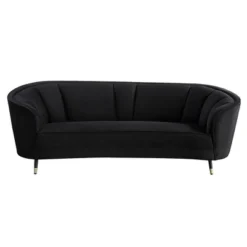 92" Achim Sofa Black Velvet - Acme Furniture -Living Space Shop GUEST 1ea4eef0 70f3 479f b606 7bf2e50ed0f3