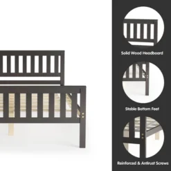 Costway Full Wood Platform Bed With Headboard And Footboard Mattress Foundation 13 Costway Full Wood Platform Bed With Headboard And Footboard Mattress Foundation -Living Space Shop GUEST 1f4f36fc e6ba 42e9 bebc 020d8c704ceb