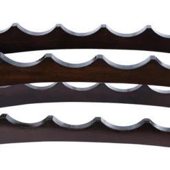 BIRDROCK HOME Stackable Wood Bottle Rack - 2 Wooden Wave Bars - Set Of 2-12 Bottle - Espresso -Living Space Shop GUEST 1f5bdec5 2114 4af1 a4d5 91e0d11a0bae