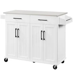 Yaheetech Large Kitchen Cart Kitchen Island On Wheels With Stainless Steel Countertop 17 Yaheetech Large Kitchen Cart Kitchen Island On Wheels With Stainless Steel Countertop -Living Space Shop GUEST 200919cd bee4 4dc1 8ced a5d974a15111