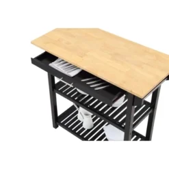 Designs2Go 3 Tier Butcher Block Kitchen Prep Island With Drawer - Breighton Home 13 Designs2Go 3 Tier Butcher Block Kitchen Prep Island With Drawer - Breighton Home -Living Space Shop GUEST 201263b6 2e89 4f93 a0f4 efd3e09c75bf