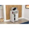 4 Shelves Kitchen Storage Cabinet White - Inval