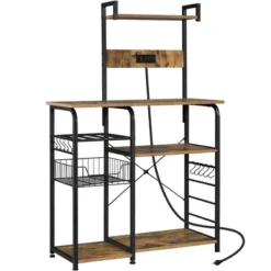 Yaheetech 4-Tier 55" Kitchen Baker's Rack With Power Outlet -Living Space Shop GUEST 232cd2f4 2b2a 4645 805f 42c0a45b2e3d