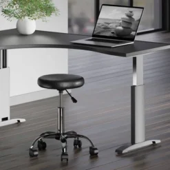 Clark Adjustable Height Swivel Bar Stool With Cushion Black - Winsome -Living Space Shop GUEST 2395aeae 18c0 494d a49f f8b2614c420a