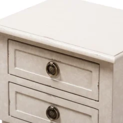 Lenore Country Cottage Farmhouse 2 Drawer Nightstand White - Baxton Studio 12 Lenore Country Cottage Farmhouse 2 Drawer Nightstand White - Baxton Studio -Living Space Shop GUEST 23e7937c 644d 4fe4 800e 790f2b670052